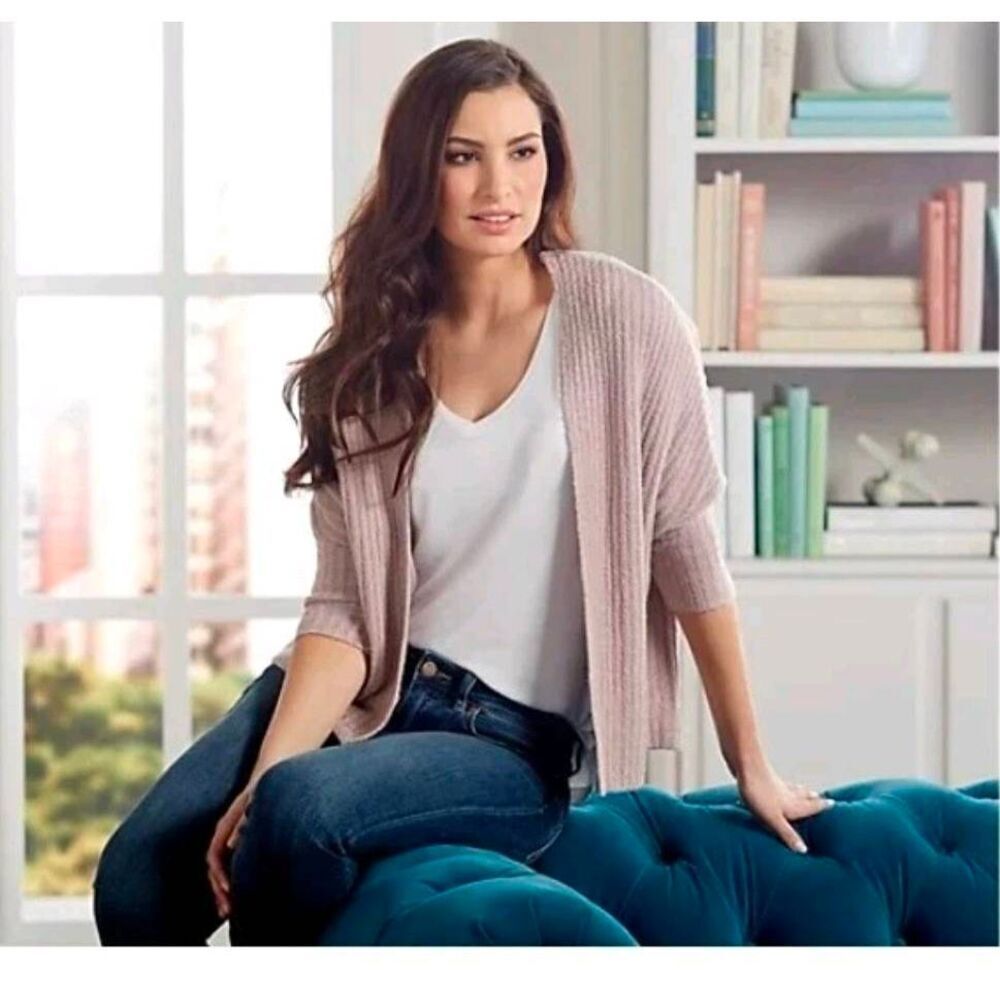 Barefoot Dreams CozyChic Lite Ribbed‎ Shrug Cardi Size L/XL NWT